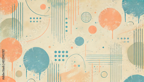 Simple graffiti texture wallpaper with cream-colored concrete background