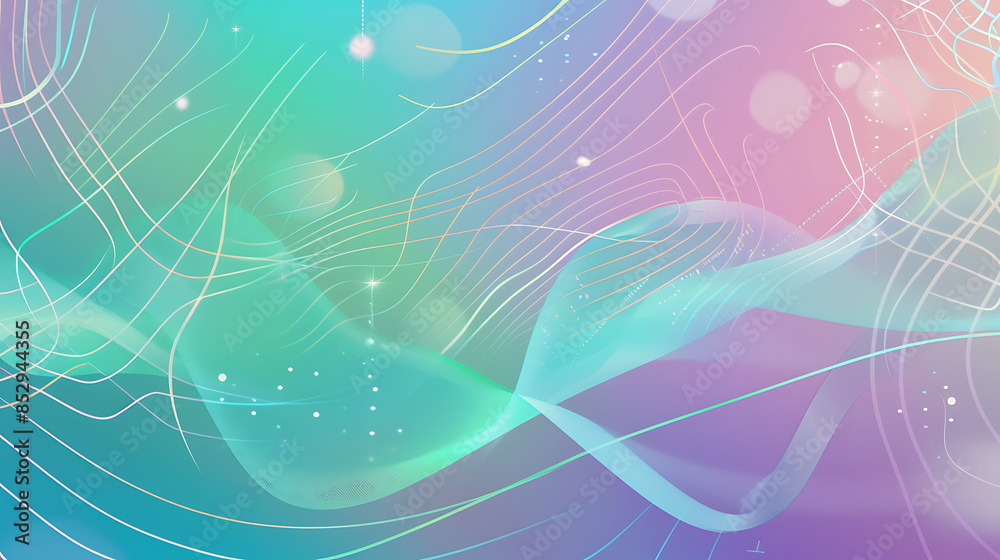 Soft Abstract Waves with Pastel Gradient and Light Effects Soft Abstract Waves with Pastel Gradient and Light Effects