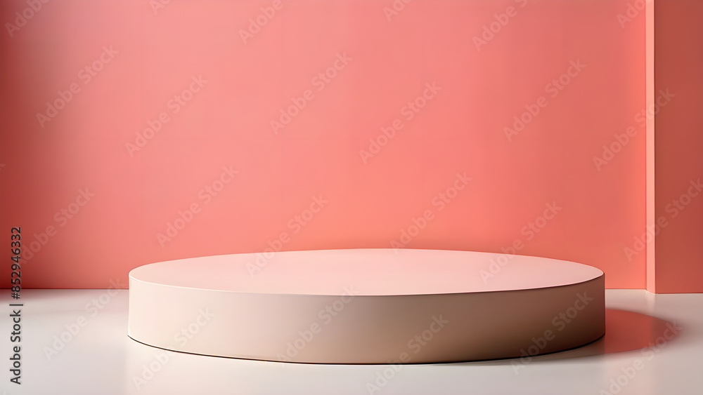 Circle Product showcase pink bacground Circle Product showcase pink bacground