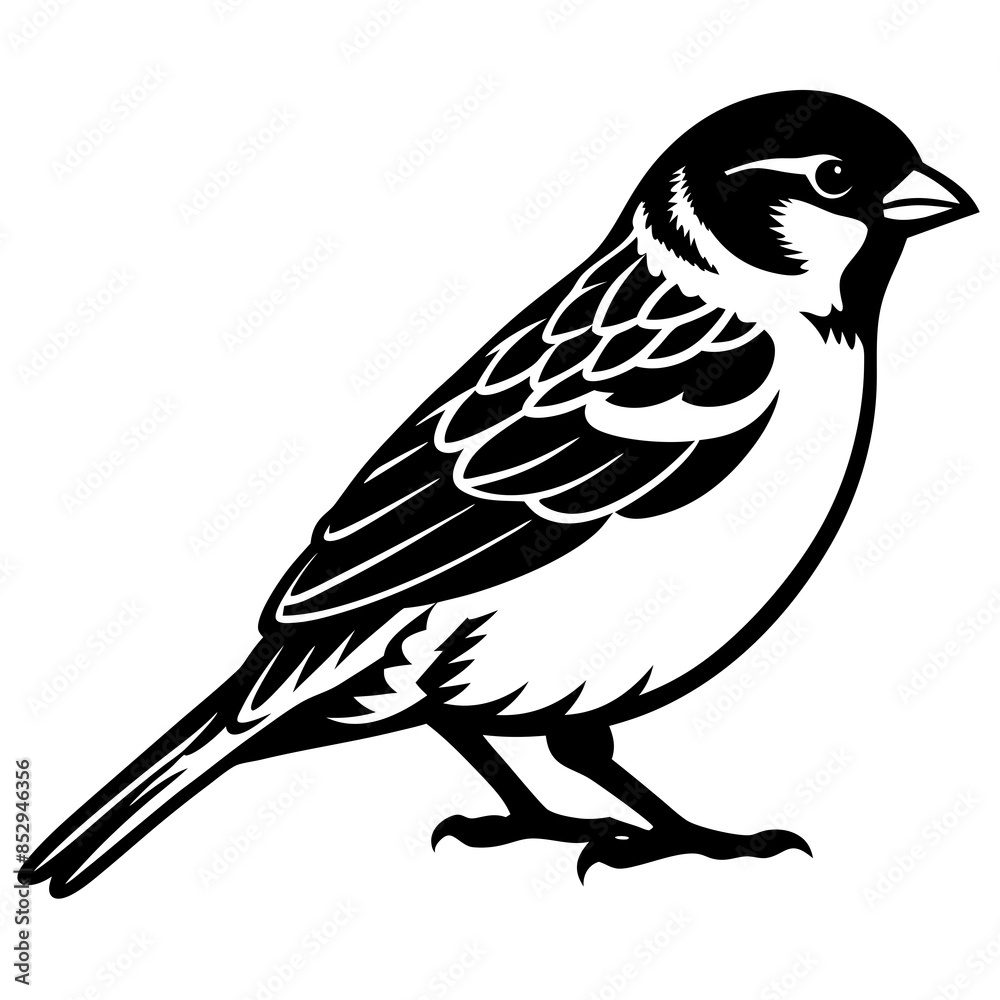 Vector illustration of a sparrow Vector illustration of a sparrow