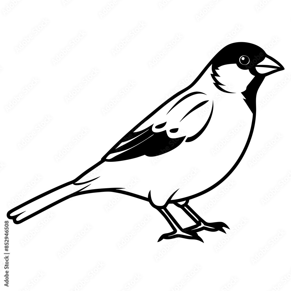 Vector illustration of a sparrow Vector illustration of a sparrow