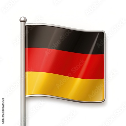 germany flag logo isolated white background