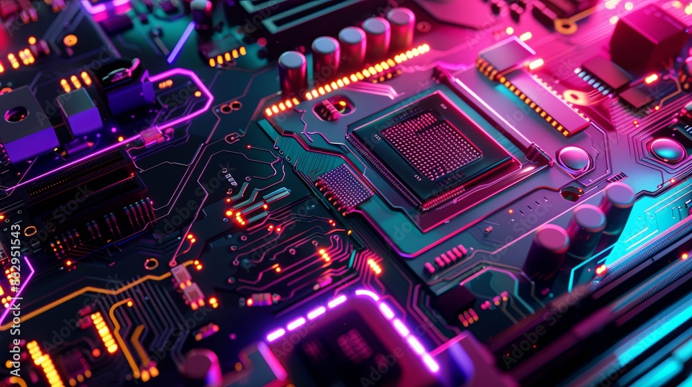 an abstract hardware board an abstract hardware board