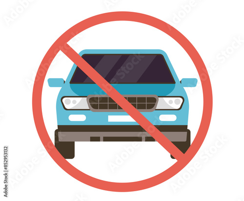 No car sign vehicle automobile transport concept. Vector design graphic illustration