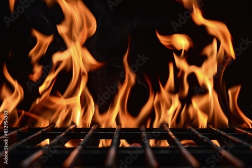 Fiery Grilling Ambiance