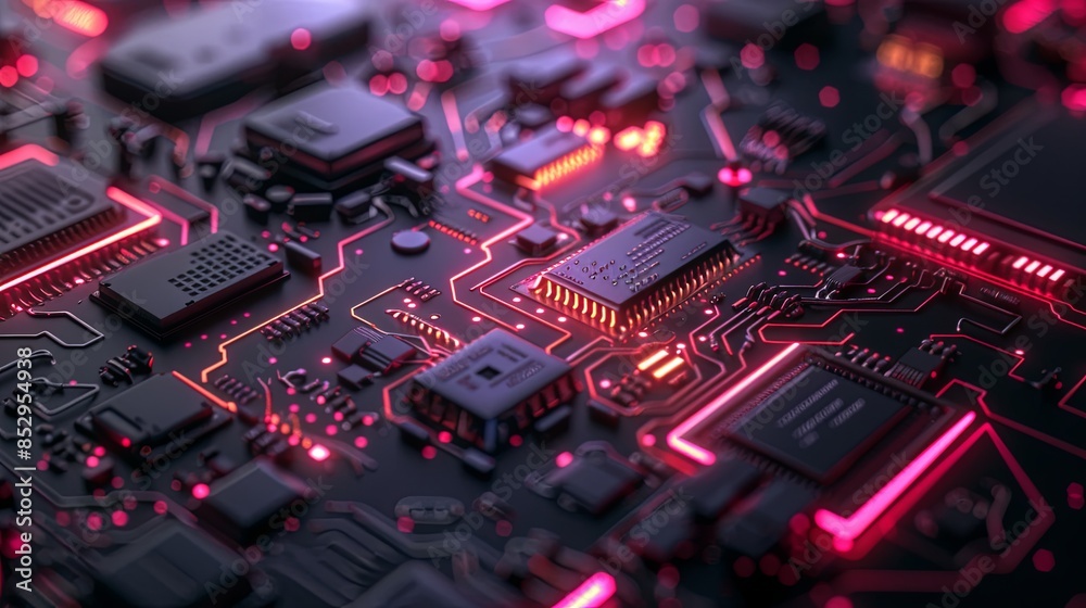 an abstract hardware board an abstract hardware board