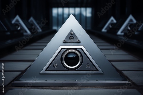 an image of a triangle with an eye in it