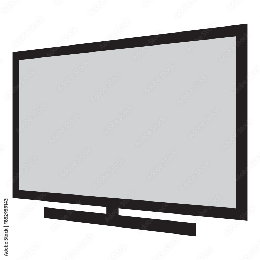 Modern TV flat screen lcd.TV screen isolated on white background. vector illustration. Modern TV flat screen lcd.TV screen isolated on white background. vector illustration.