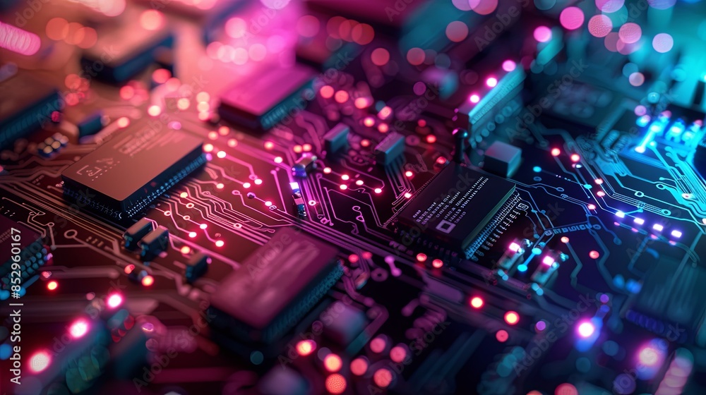an abstract hardware board an abstract hardware board