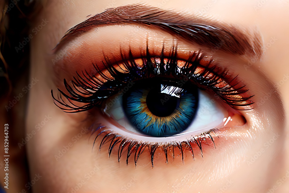 close up of eye with makeup close up of eye with makeup