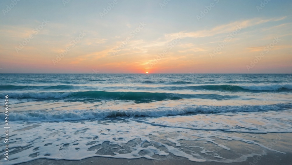 Abstract watercolor of beach and ocean, fresh, cheerful summer concept. Abstract watercolor of beach and ocean, fresh, cheerful summer concept.