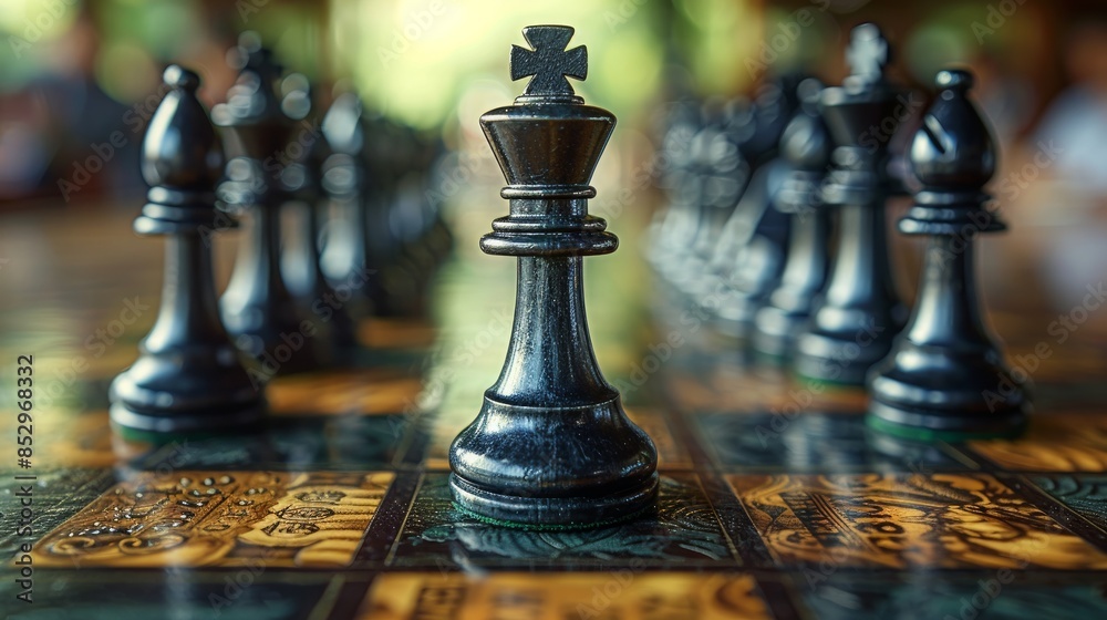 Money chess game business ,the strategy investment with your money. 