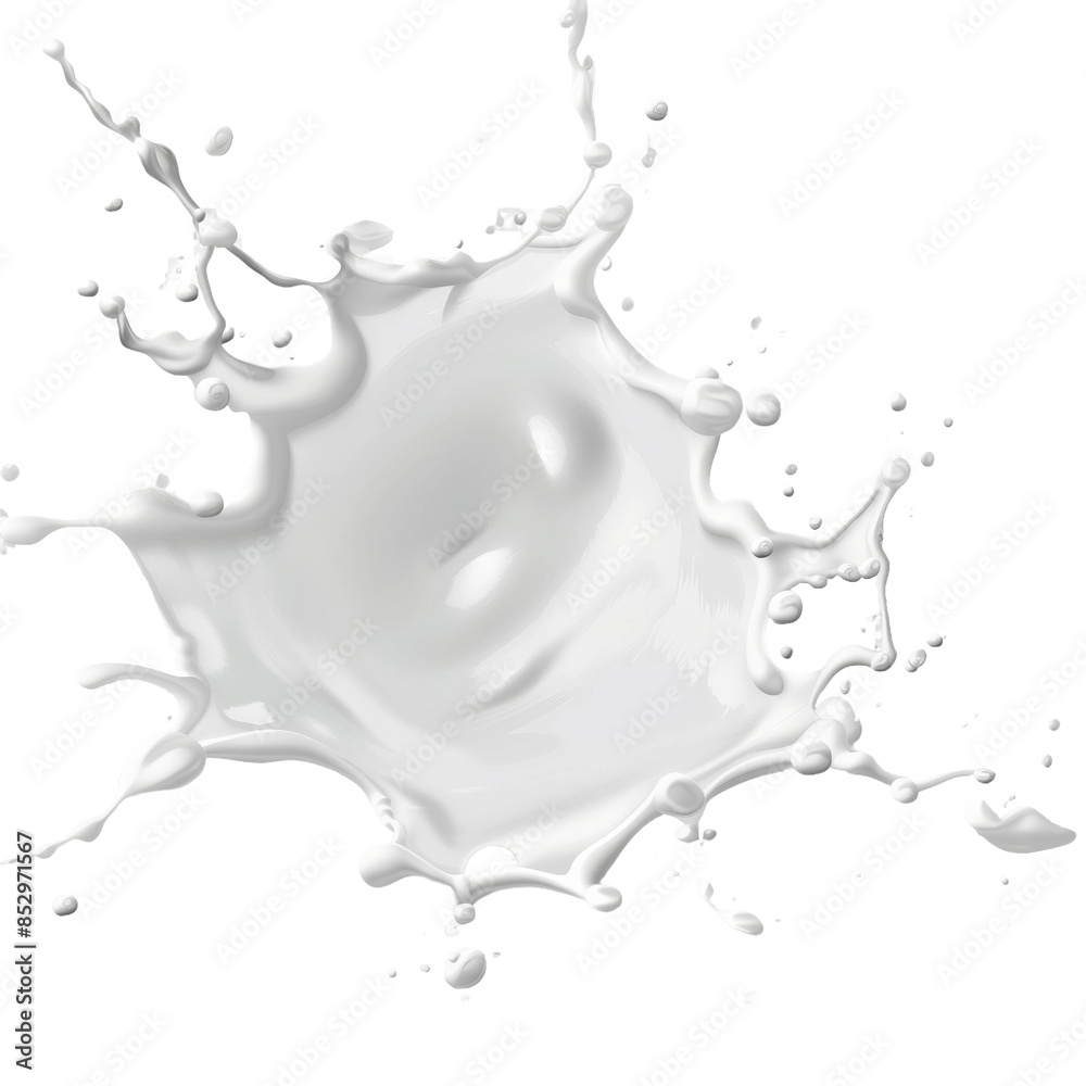 A high-quality image of a white milk splash isolated on a transparent background. Perfect for adding a dynamic and refreshing element to your design projects A high-quality image of a white milk splash isolated on a transparent background. Perfect for adding a dynamic and refreshing element to your design projects