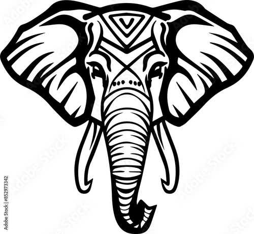 Wallpaper Mural Tribal Elephant  Torontodigital.ca