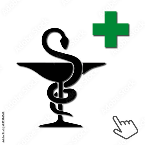 Logo pharmacie. photo