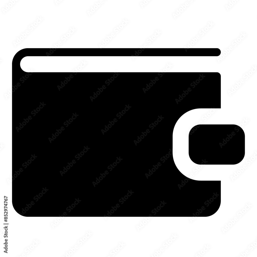Wallet solid icon. vector glyph icon for mobile app, website, logo and presentation design. Wallet solid icon. vector glyph icon for mobile app, website, logo and presentation design.