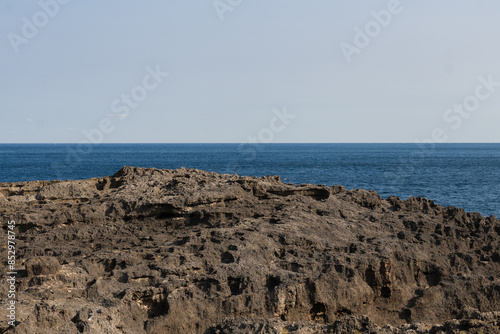 Beach cliff side