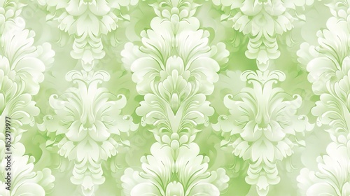 Light green pattern wallpaper