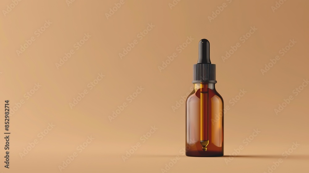 Realistic photo of serum bottle with dropper Realistic photo of serum bottle with dropper