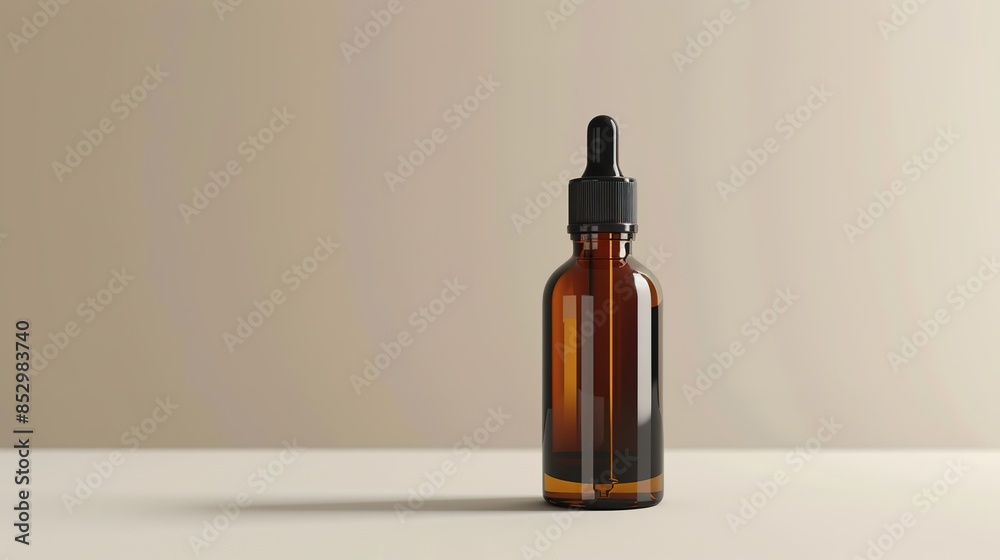 Realistic photo of serum bottle with dropper Realistic photo of serum bottle with dropper