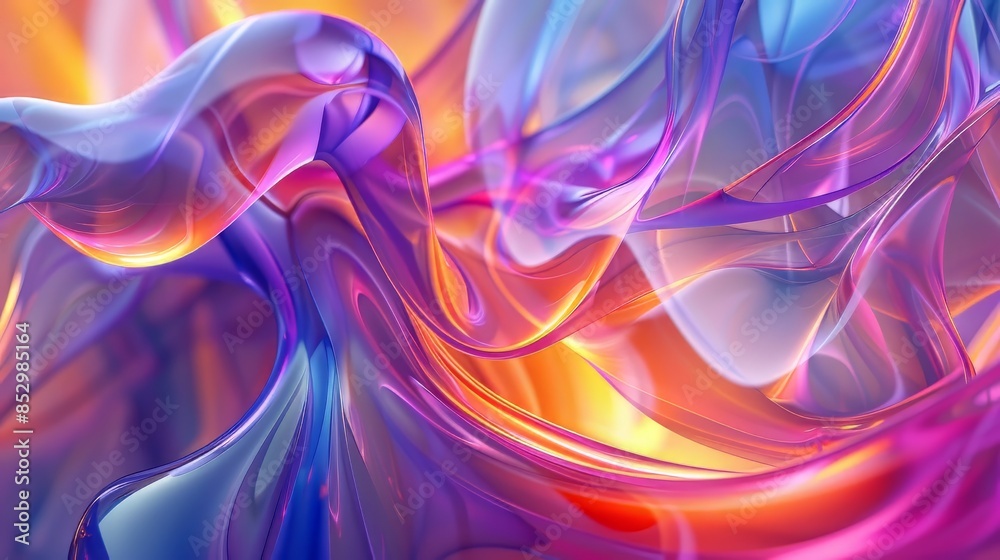 Naklejka premium Abstract Swirling Colors