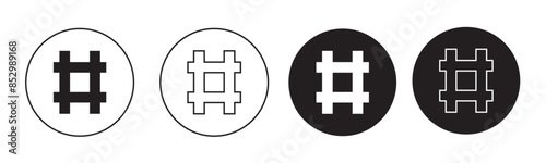Hashtag icon vector isolated on white background. hashtag vector icon