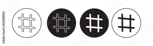 Hashtag icon set. hashtag symbol