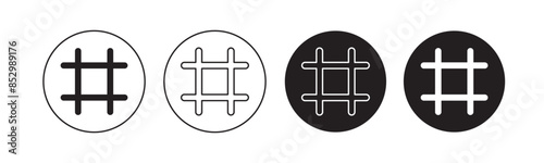 Hashtag icon set. hashtag symbol