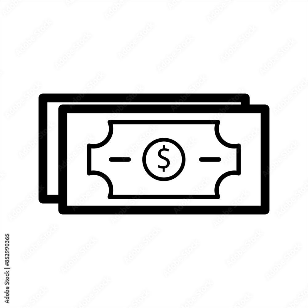 Dollar Bill icon vector for web, computer and mobile applications. Dollar Bill icon vector for web, computer and mobile applications.