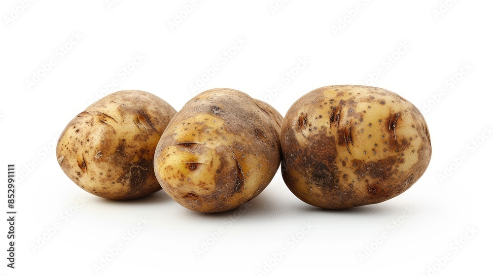 New potato isolated on a white background New potato isolated on a white background