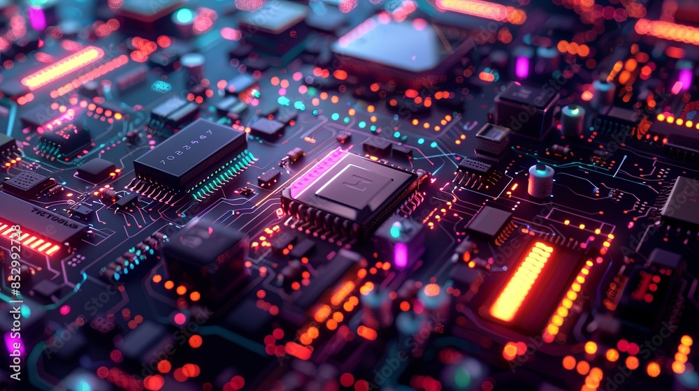 an abstract hardware board an abstract hardware board