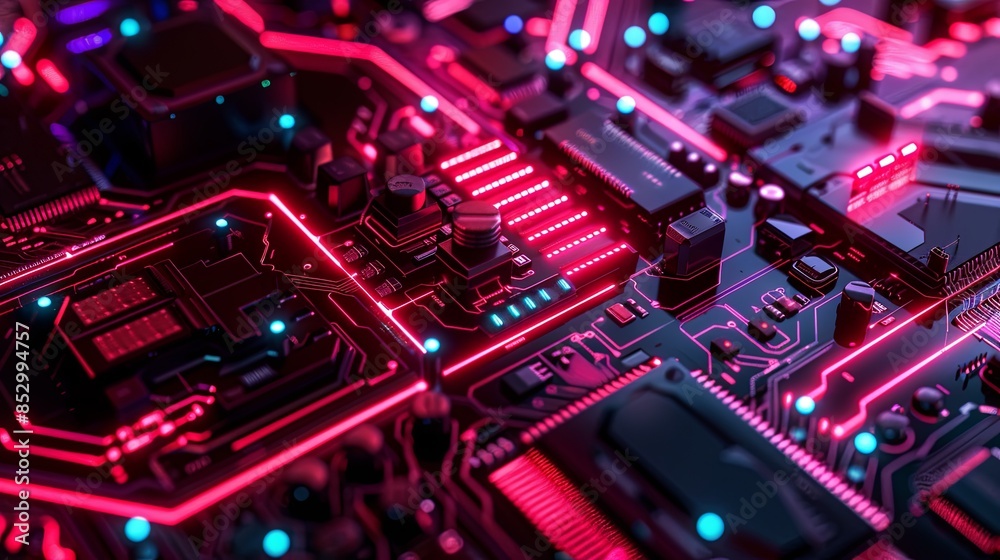 an abstract hardware board an abstract hardware board