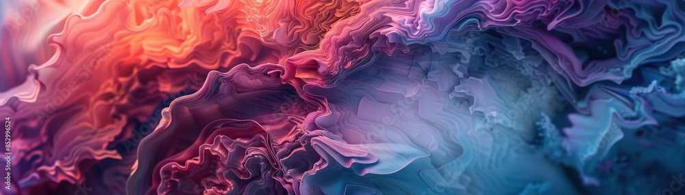 Obraz premium Career growth represented with dynamic abstract designs