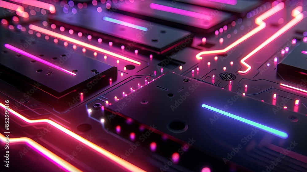 an abstract hardware board an abstract hardware board