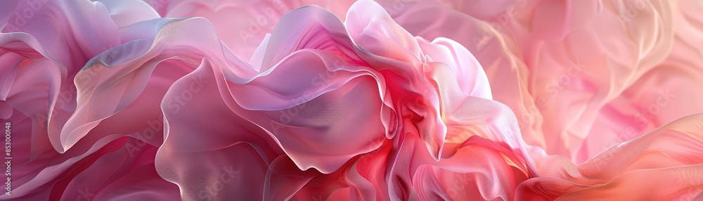 Obraz premium Pregnancy visualized with soft, flowing abstract designs