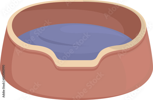 Round soft dog bed providing a cozy and comfortable sleeping space for pets, enhancing their well being and relaxation