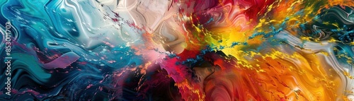 Wallpaper Mural Stress visualized through intense, chaotic abstract designs Torontodigital.ca
