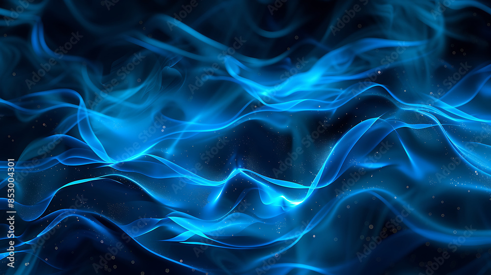 Elegant Blue Smoke: Abstract Background Design Elegant Blue Smoke: Abstract Background Design