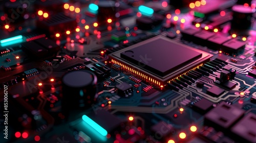 an abstract hardware board