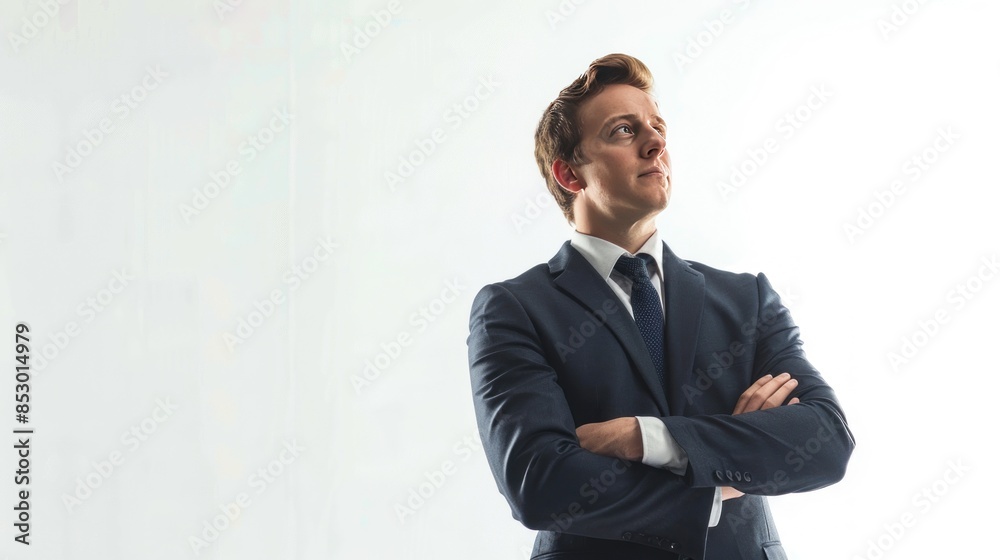 Portrait of a Businessman in Thought Portrait of a Businessman in Thought