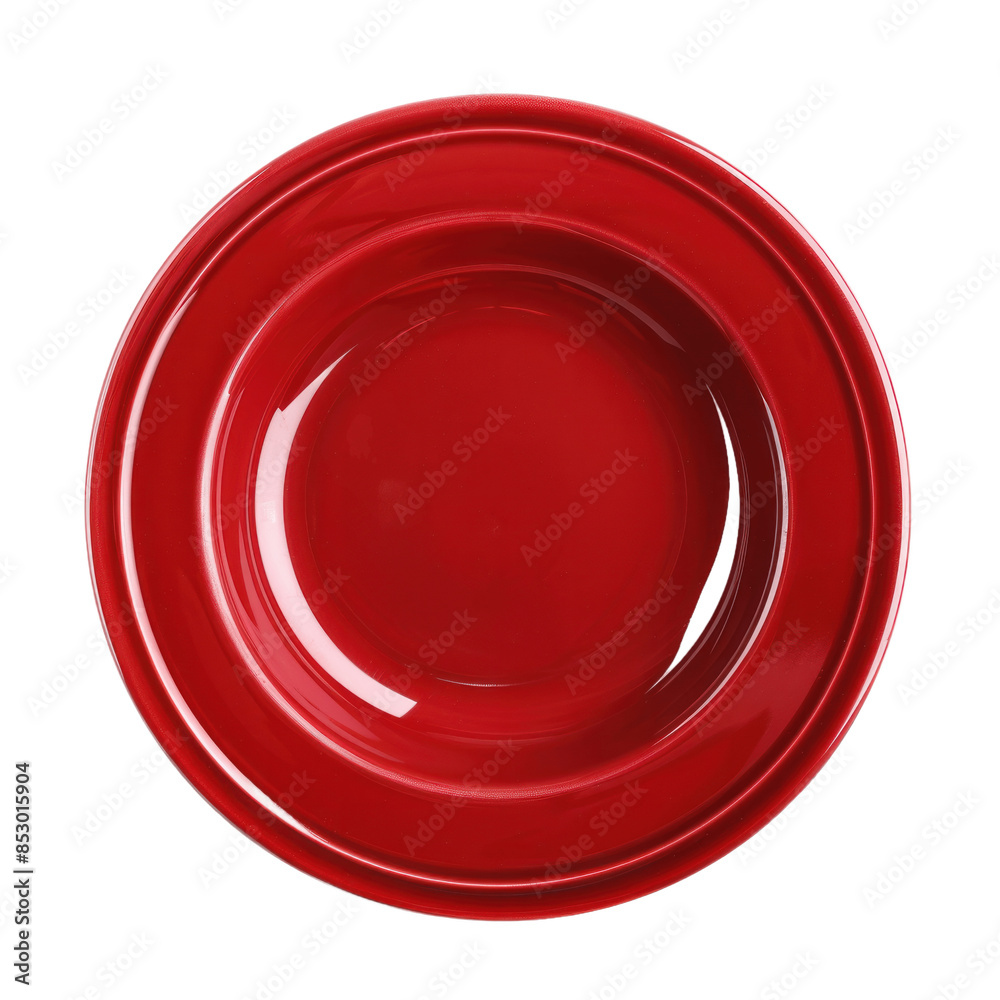 Red plate isolated on transparent background PNG Red plate isolated on transparent background PNG