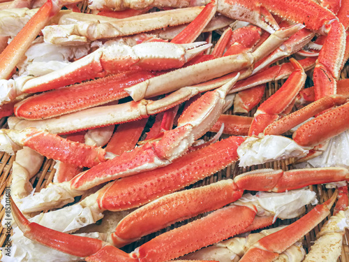 Arasca crab legs menu on the table