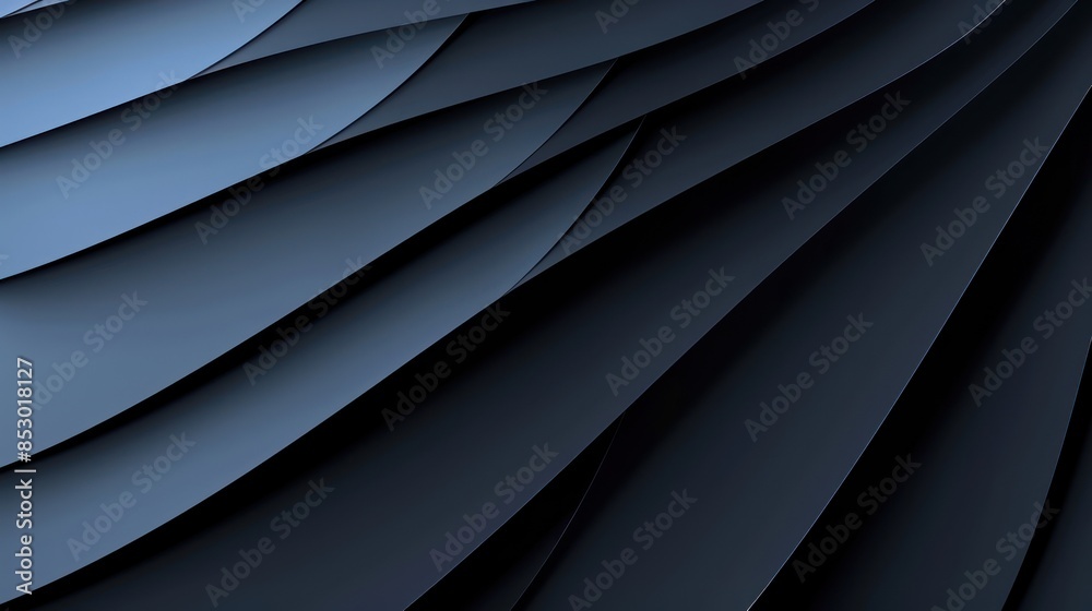 Abstract Dark Blue Pattern with Curved Shapes Abstract Dark Blue Pattern with Curved Shapes