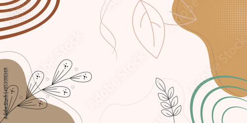 Hand drawn soft earth tones background