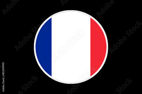 The flag of France is placed on a black background Free Download The flag of France is placed on a black background - GFXLoad