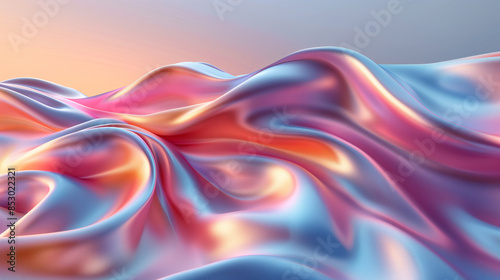 Wallpaper Mural Colorful liquid swirl on white background Torontodigital.ca