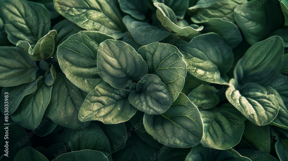 Fototapeta premium A photography contest focusing on macro shots of herbs, showcasing their intricate details and textures