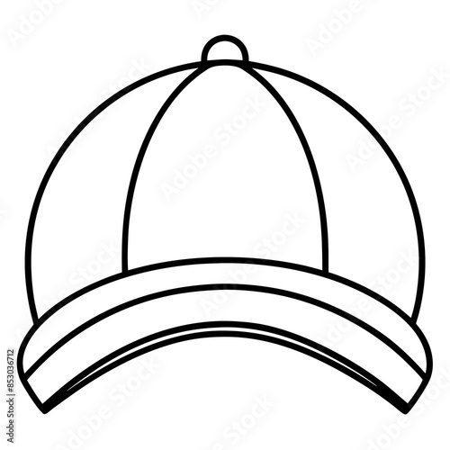  Cap vector illustration and line art