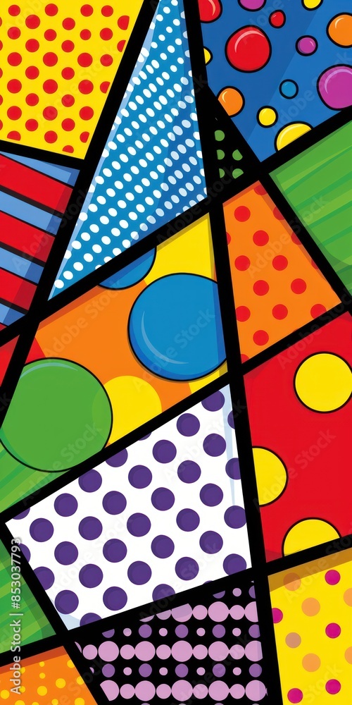 Obraz premium Abstract Pop Art Pattern