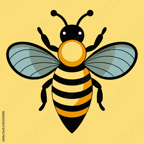 illustration of a honey bee